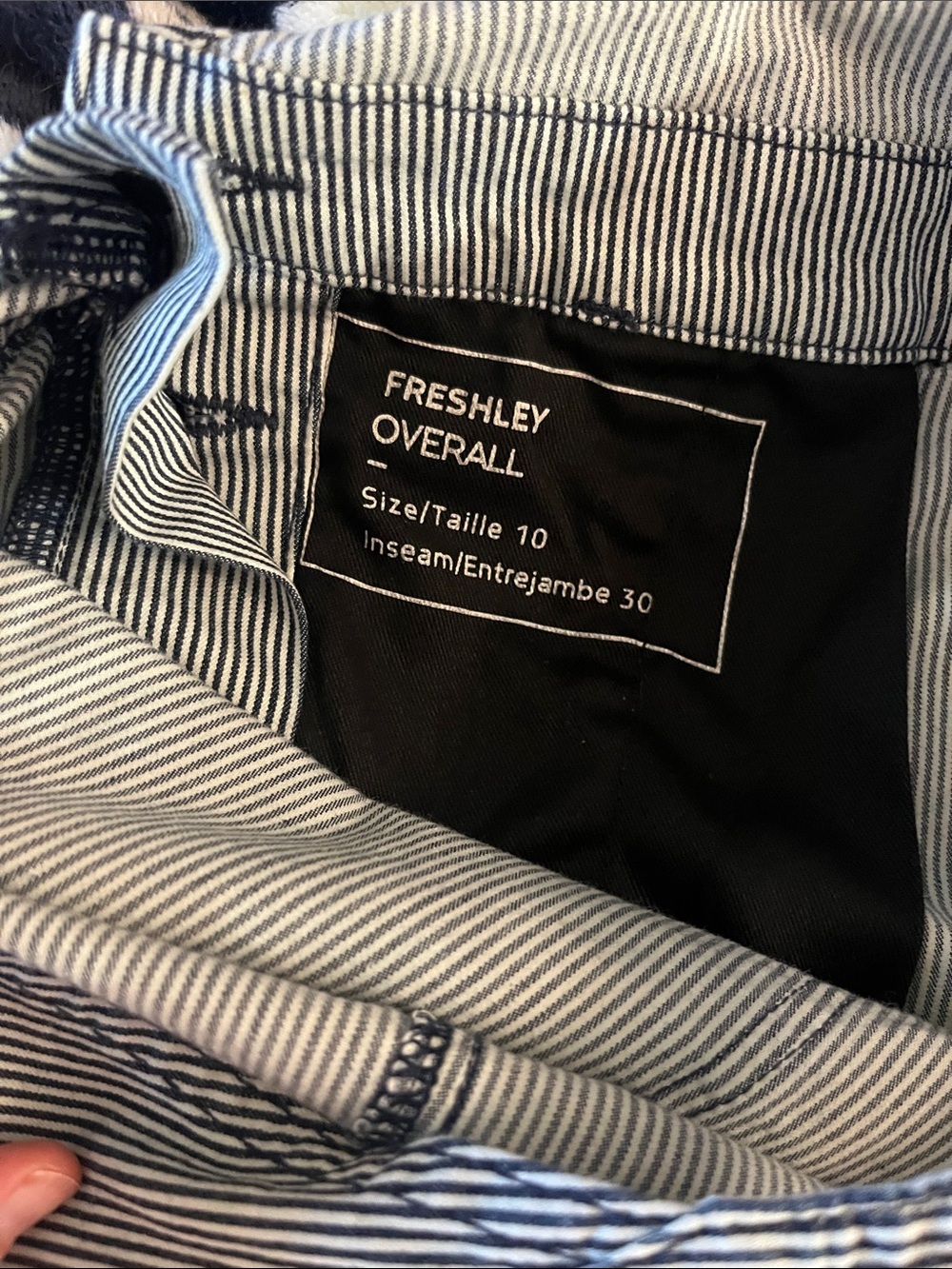 Dovetail Workwear - Freshly Overalls, Indigo Stripe Denim - Picture 10 of 11
